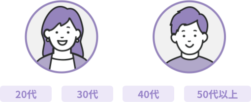 20代 30代 40代 50代以上