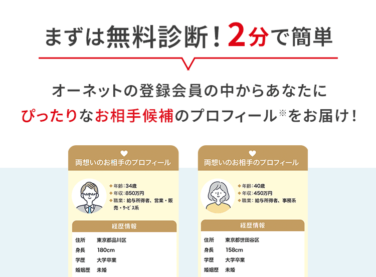 まずは無料診断!2分で簡単