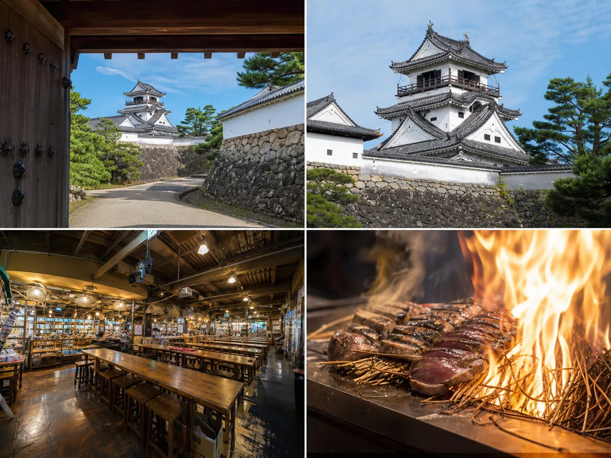 高知城・ひろめ市場