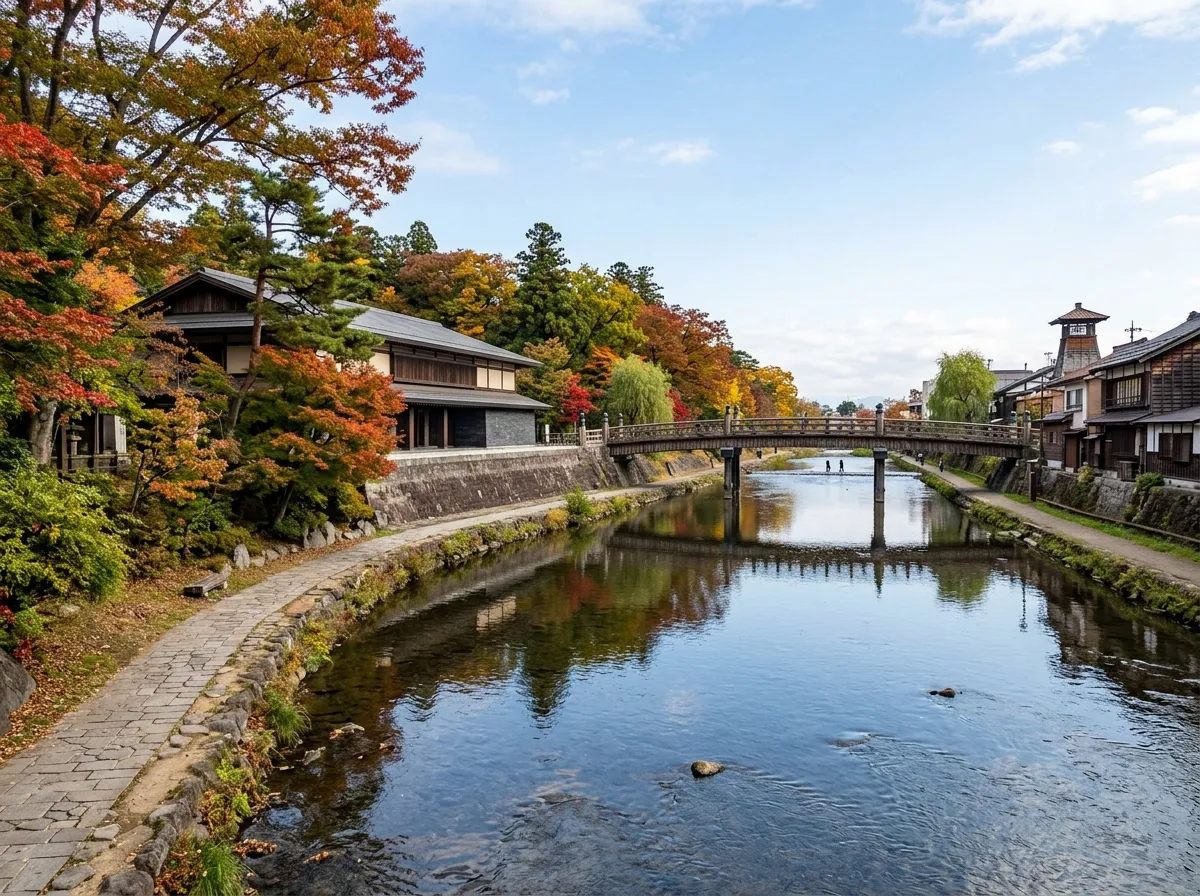 もりおか歴史文化館・中津川河畔