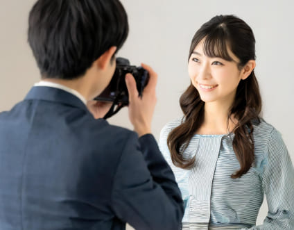 プロによるスタジオ写真撮影